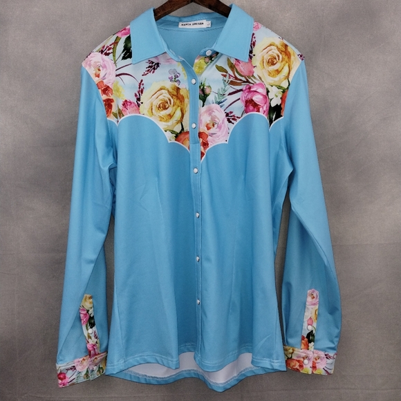 NEW Ranch Dressn Rodeo Shirt L - Picture 2 of 9
